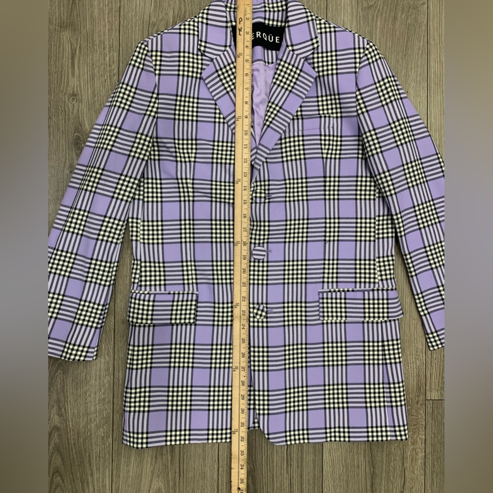 Uterque Check 2‎ Piece Suit Sz S NWOT - Picture 3 of 16